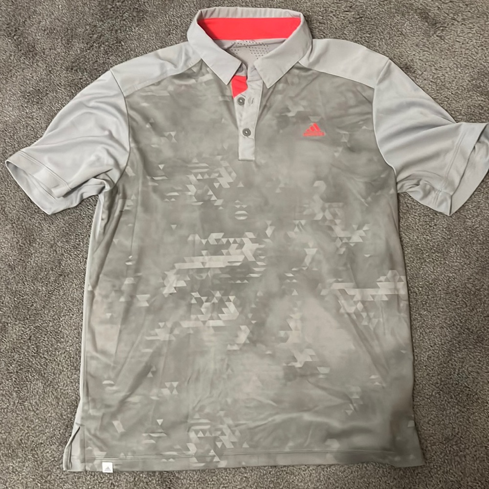 Lightly worn Gray Adidas golf polo
